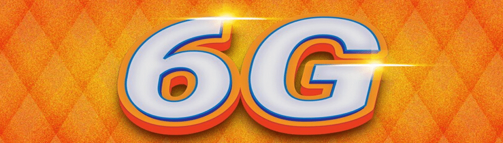 6G wireless tower illustration representing AI-driven data and connectivity Advanced 6G wireless tower with multiple antenna arrays and holographic AI data streams showing ultra-fast global connectivity.