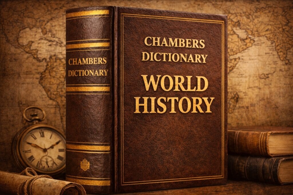 Chambers Dictionary of World History: A Complete Guide for Students and History Lovers 5 Chambers Dictionary of World History book cover for students and history lovers