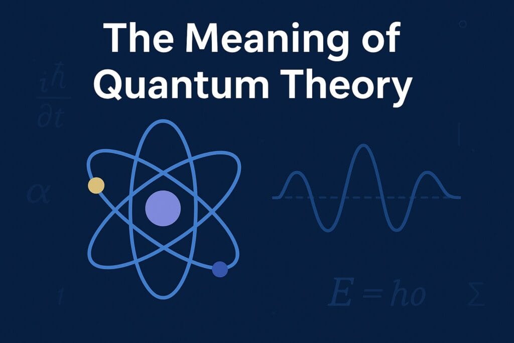 Meaning of quantum theory explained with atomic and wave concepts